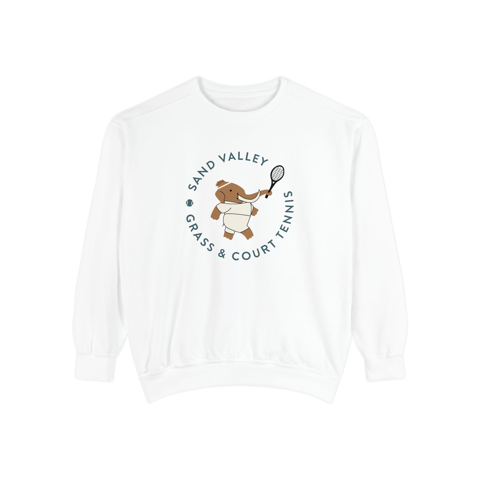 Grass and Court Unisex Garment-Dyed Sweatshirt